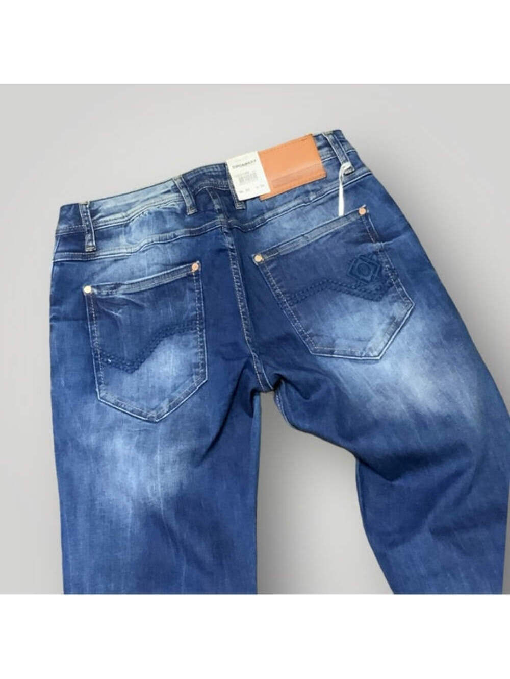 Men's Cipo & Baxx CD319B Blue Sandblast Denim Pants NWT